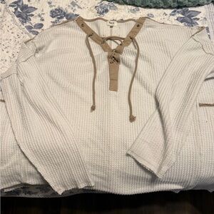 BKE Tan Knit Sweater